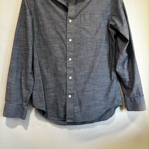 Banana Republic Dark Gray Casual Button Down Shirt